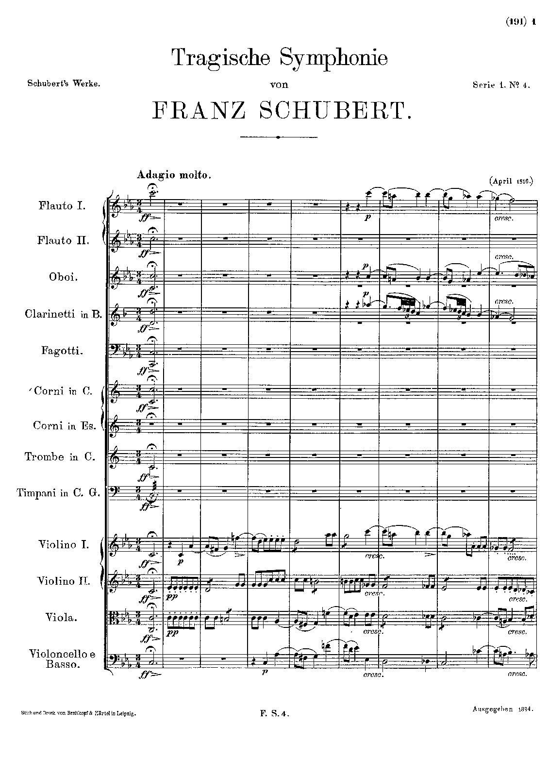 Symphony No.4, D.417