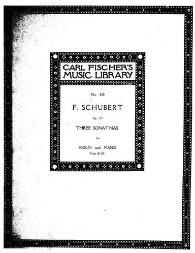 3 Sonatinas, Op.137