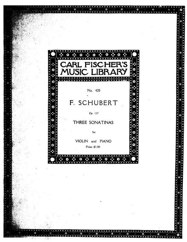 3 Sonatinas, Op.137