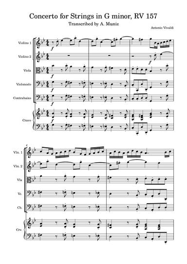 Concerto for Strings in G minor, RV 157