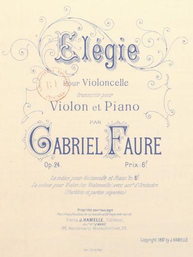 Elegy, Op.24