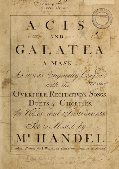Acis and Galatea, HWV 49