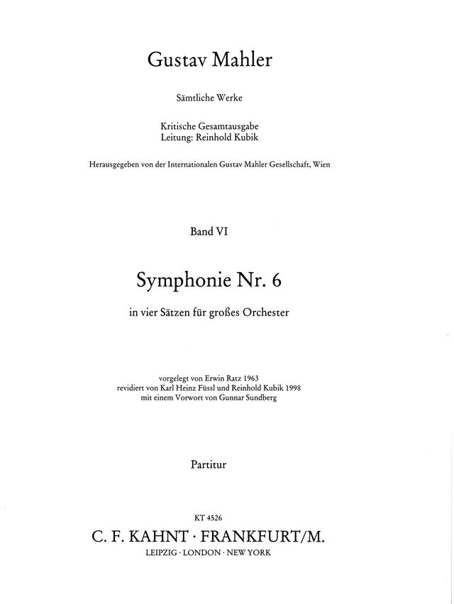 Symphony No.6, GMW 46