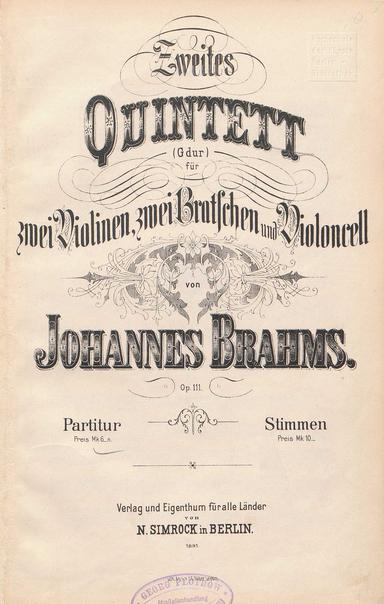 String Quintet No.2, Op.111