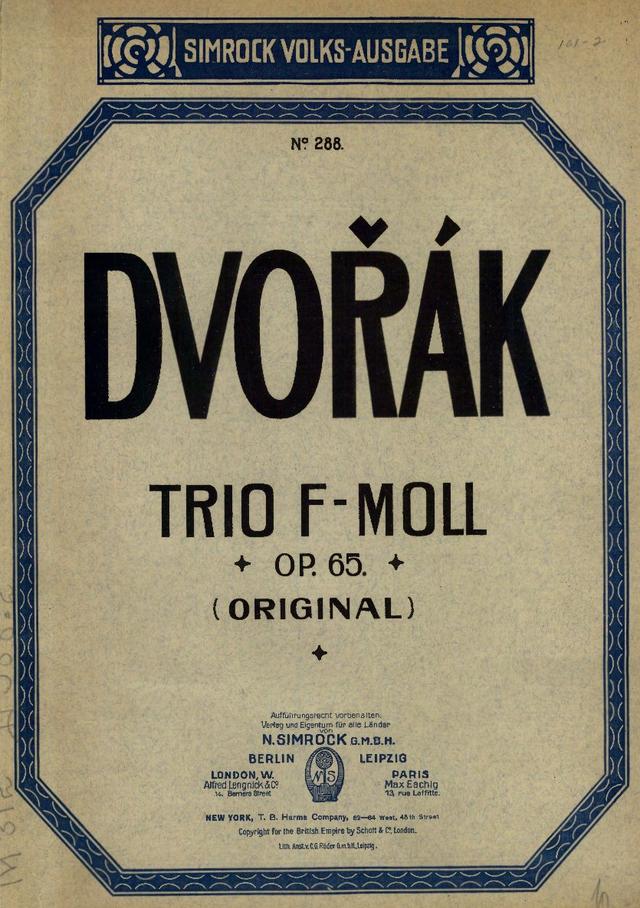 Piano Trio No.3, Op.65