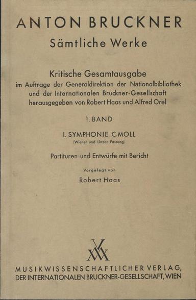 Symphony No.1 in C minor, WAB 101