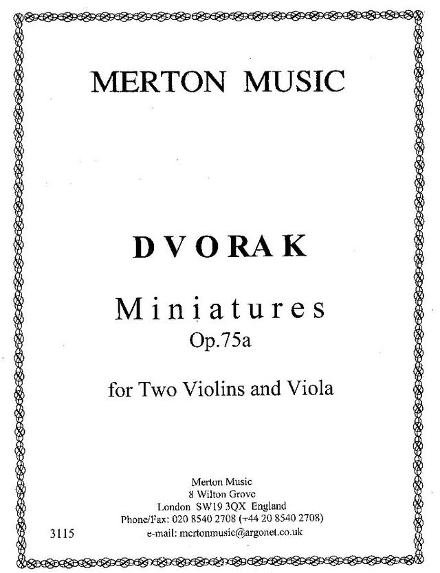 Miniatures, Op.75a
