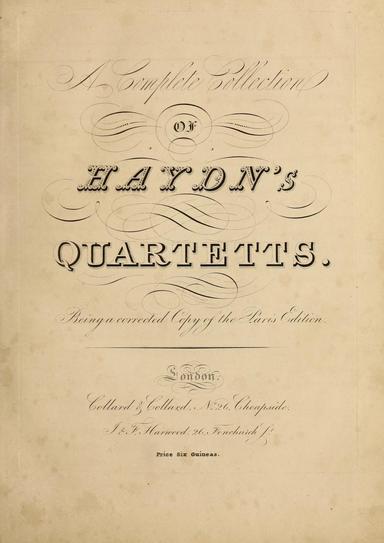 A Complete Collection of Haydn's Quartetts