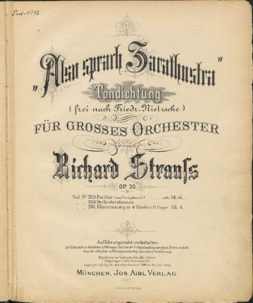 Also sprach Zarathustra, Op.30