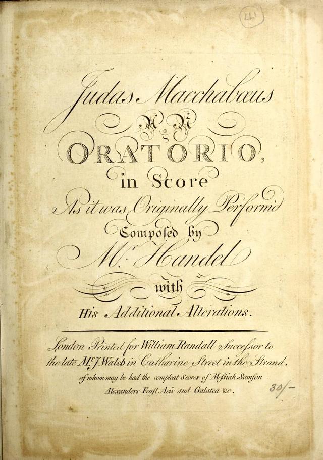 Judas Maccabaeus, HWV 63