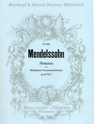 A Midsummer Night's Dream, incidental music, Op.61