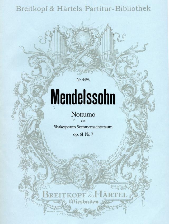 A Midsummer Night's Dream, incidental music, Op.61