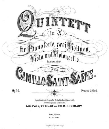 Piano Quintet, Op.14