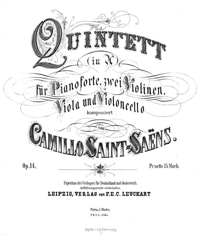 Piano Quintet, Op.14