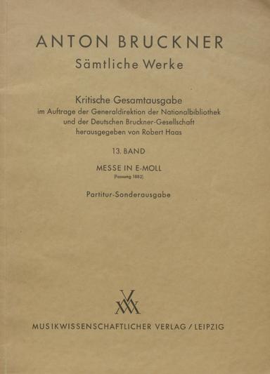 Mass No.2 in E minor, WAB 27