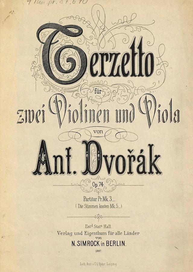 Terzetto, Op.74