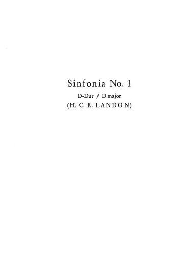 Symphony No.1 in D major, Hob.I:1