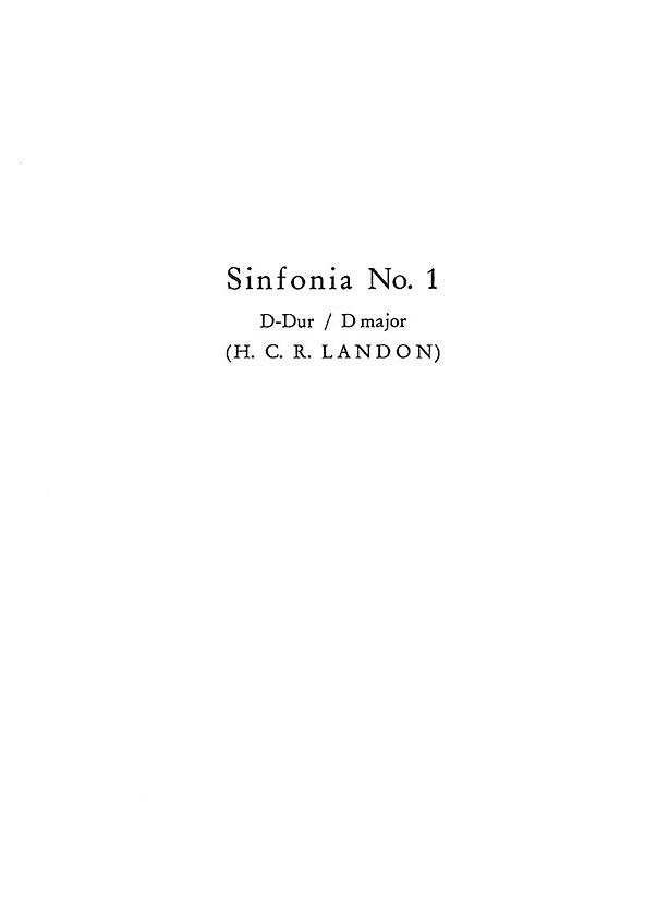 Symphony No.1 in D major, Hob.I:1