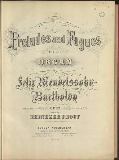 3 Preludes and Fugues, Op.37