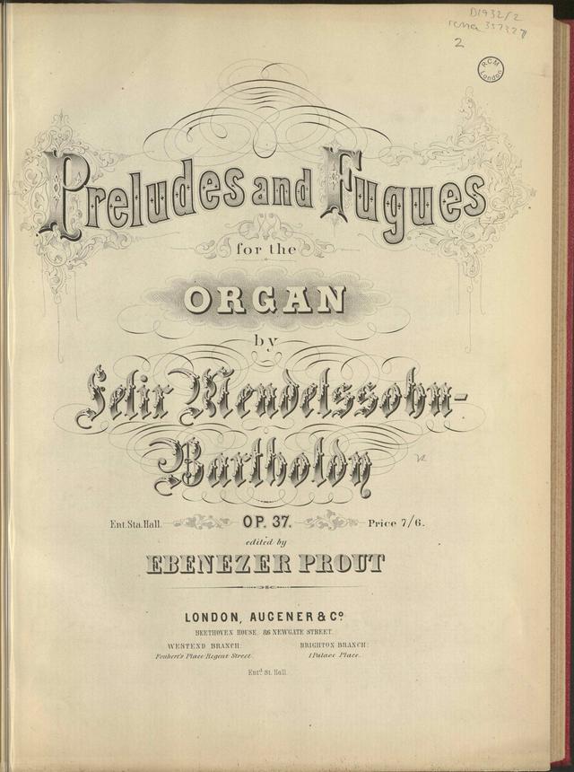 3 Preludes and Fugues, Op.37