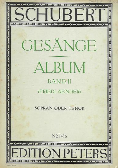 4 Gesänge aus 'Wilhelm Meister', D.877
