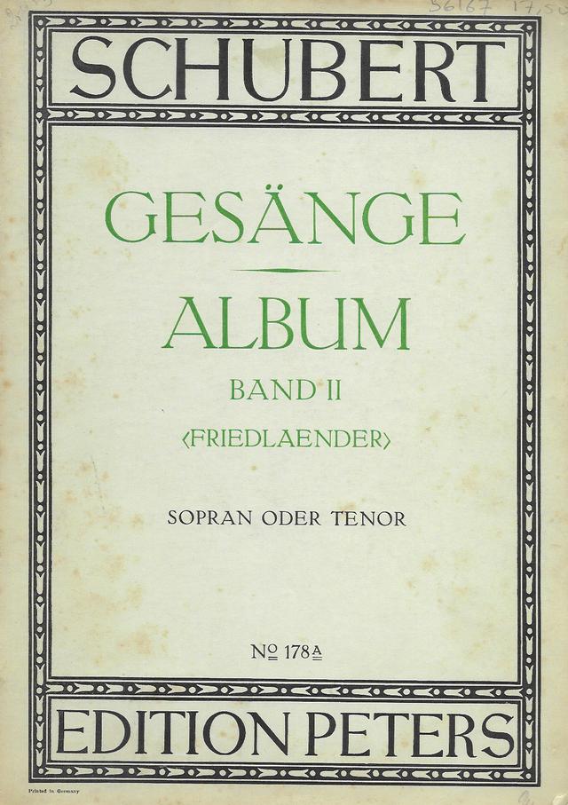 4 Gesänge aus 'Wilhelm Meister', D.877