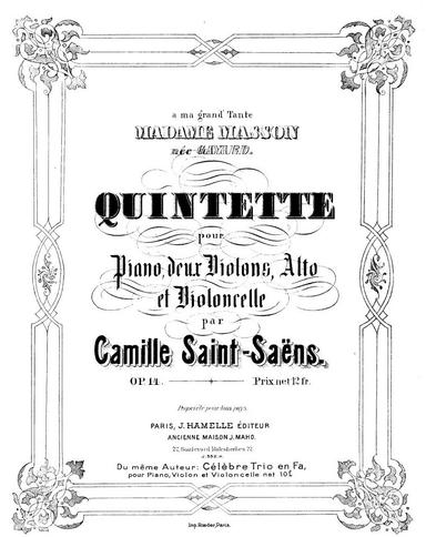 Piano Quintet, Op.14