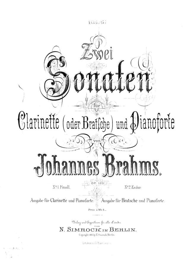 Clarinet Sonata No.2, Op.120 No.2