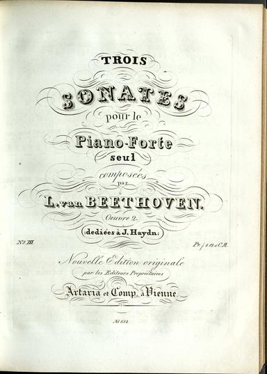 Piano Sonata No.3, Op.2 No.3