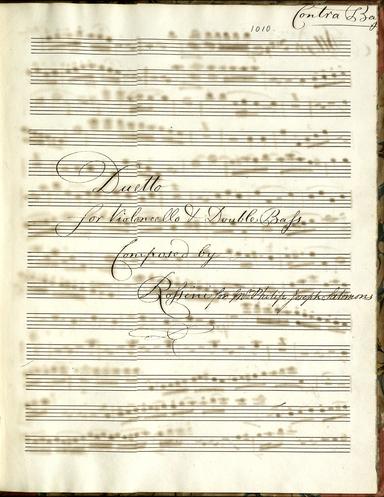 Duet for Cello and Double Bass in D major