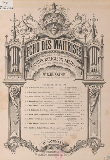 Cantique de Jean Racine, Op.11
