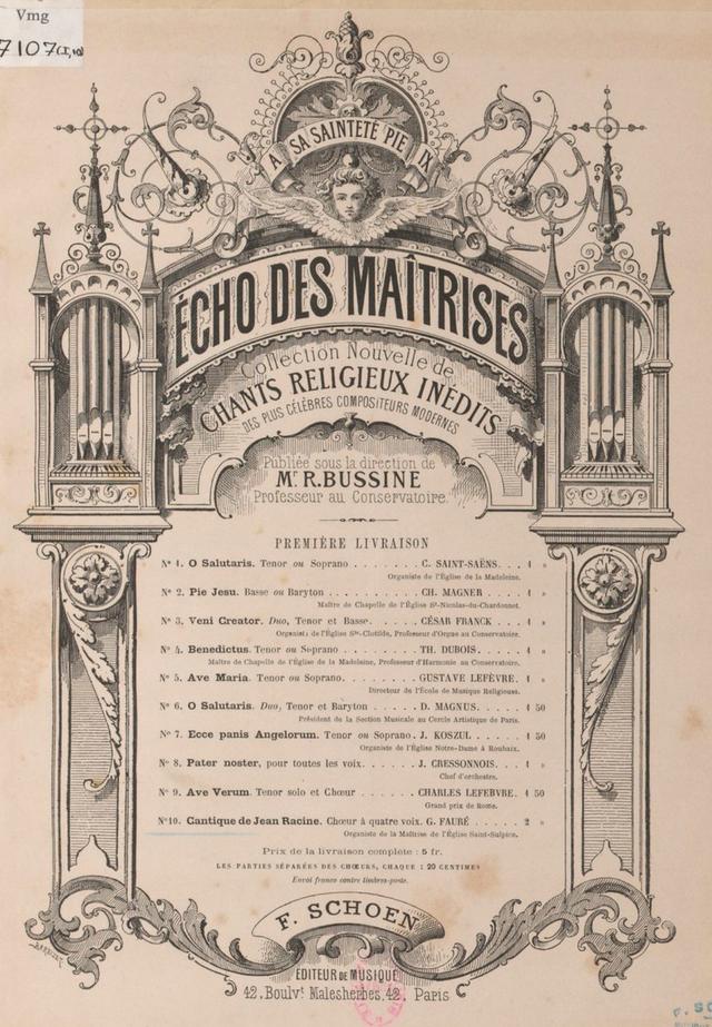 Cantique de Jean Racine, Op.11