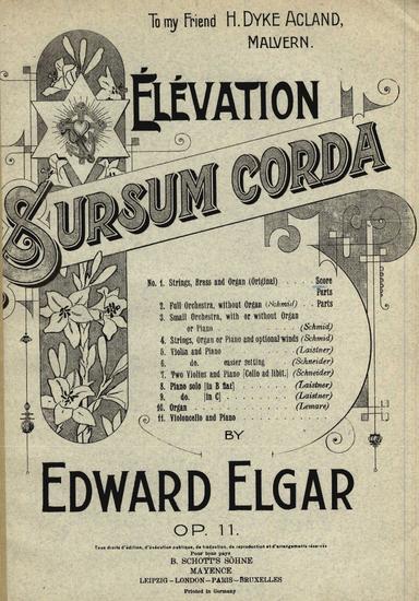 Sursum Corda, Op.11