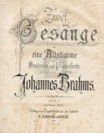 2 Gesänge, Op.91