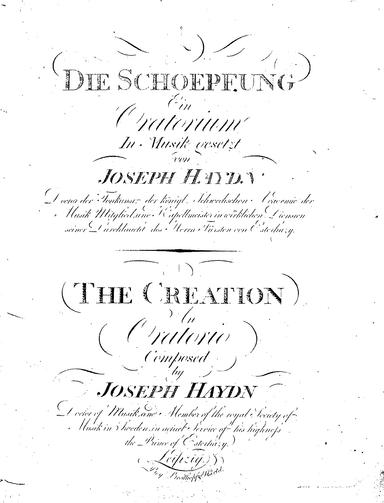 Die Schöpfung, Hob.XXI:2