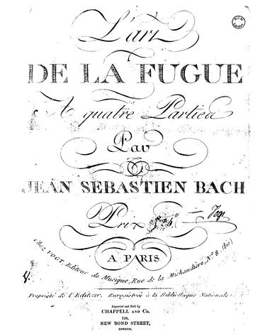 Die Kunst der Fuge, BWV 1080