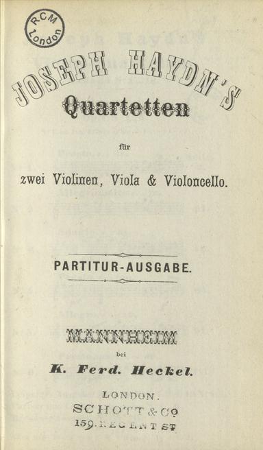 String Quartets, Op.1